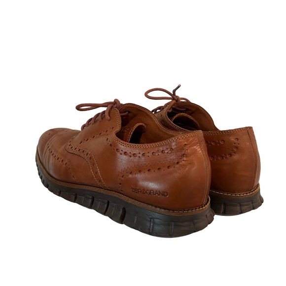 Cole Haan Men's Zerogrand Wing Oxford British Tan Leather/Java Size 12 Wide - Picture 3 of 8